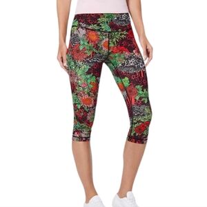 Lululemon Women's Multi-color Zen Garden Wunder Under Crop‎ Leggings Size 6